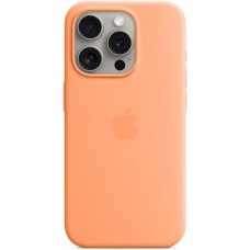 Чохол Silicone Case MagSafe &amp; SplashScreen iPhone 15 Orange Sorbet