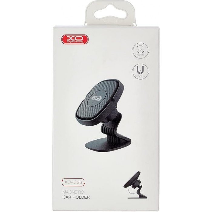 Автодержатель XO C33 Magnetic Car Holder Black