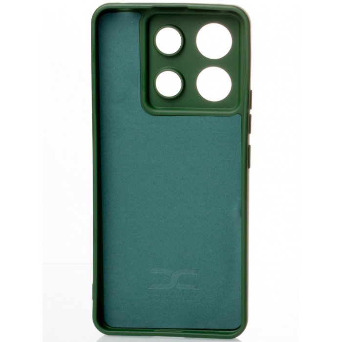 Силиконовая накладка Soft Silicone Case для Xiaomi Redmi Note 13 Pro 5G/Poco X6 5G Dark Green