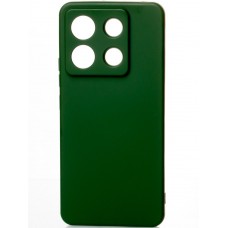 Силіконова накладка Soft Silicone Case для Xiaomi Redmi Note 13 Pro 5G/Poco X6 5G Dark Green