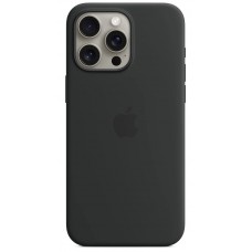 Чехол Silicone Matte Case With MagSafe iPhone 15 Pro Max Black