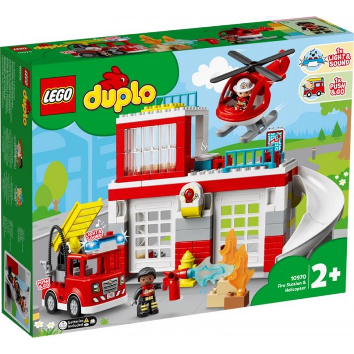 Конструктор LEGO DUPLO Пожежна частина та вертоліт