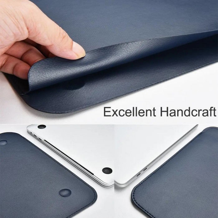 Чохол WIWU Skin Pro 2 Leather Sleeve для MacBook Pro 14.2 Navy Blue