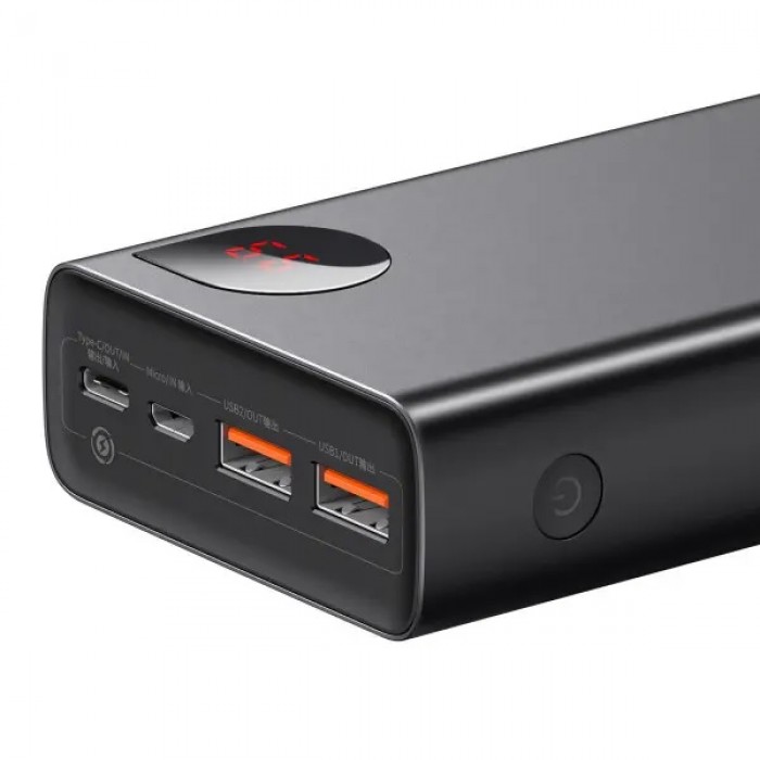 Зовнішній акумулятор Power Bank Baseus Adaman 20000mAh 65W Display Black (PPIMDA-D01)