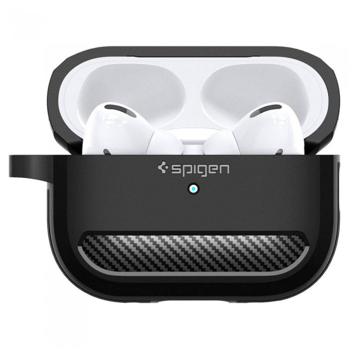 Чехол для AirPods Pro Spigen Rugged Armor Black (ASD00540)