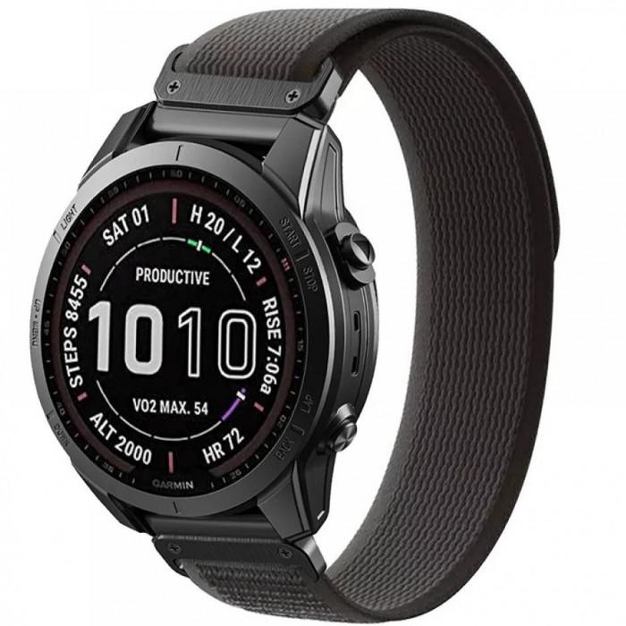 Ремешок Tech-Protect Nylon для Garmin Fenix 3 | 5X | 3HR | 5X Plus | 6X | 6X Pro | 7X Black Orange (9319456606805)