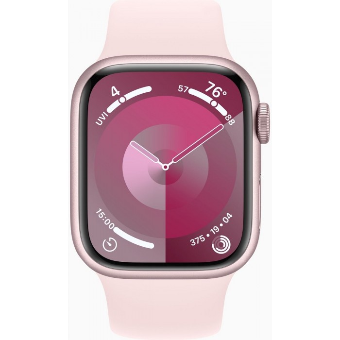 Apple Watch Series 9 GPS 41mm Pink Aluminium with Light Pink Sport Band M/L (MR943)