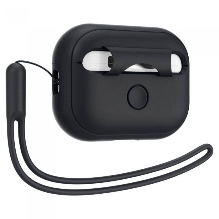 Чехол Spigen для AirPods Pro 2/1 Silicon Fit Strap Black (ACS05479)