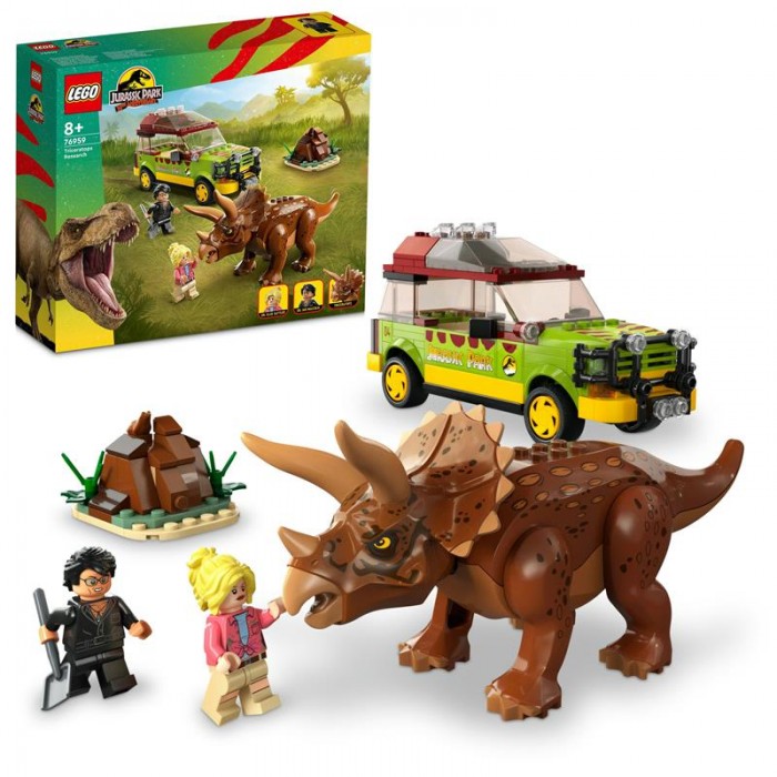 Конструктор LEGO Jurassic Park Дослідження трицератопсів