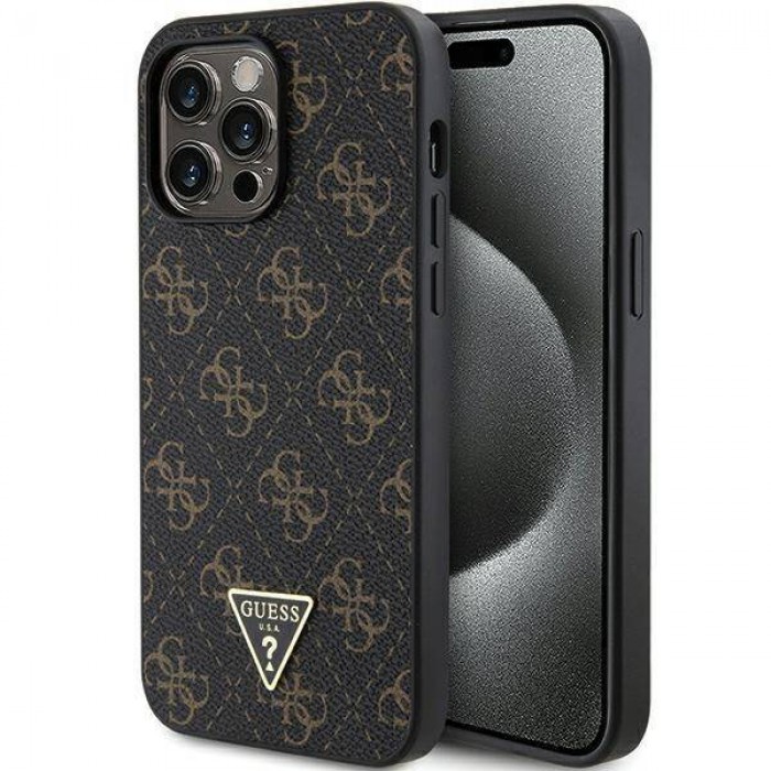 Чохол Guess 4G Triangle Metal Logo для iPhone 14 Pro Black (GUHCP14LPG4GPK)