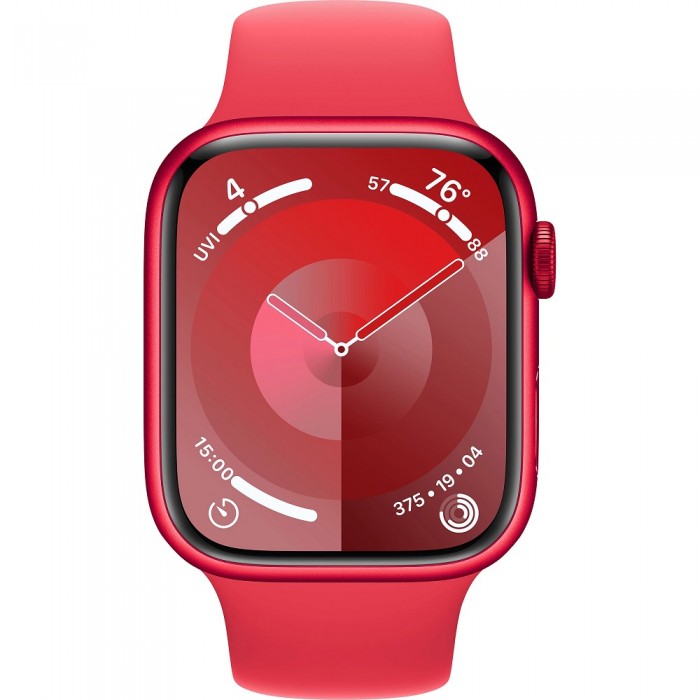 Apple Watch Series 9 GPS 45mm Red Aluminium with Red Sport Band M/L (MRXK3)