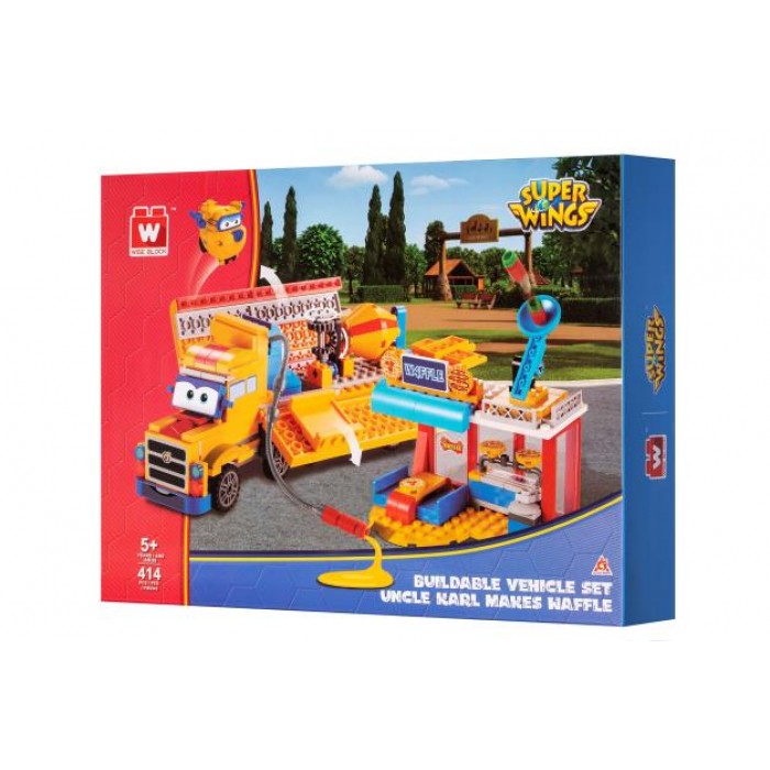 Конструктор Super Wings Small Blocks Buildable Vehicle Set вантажівка і магазин