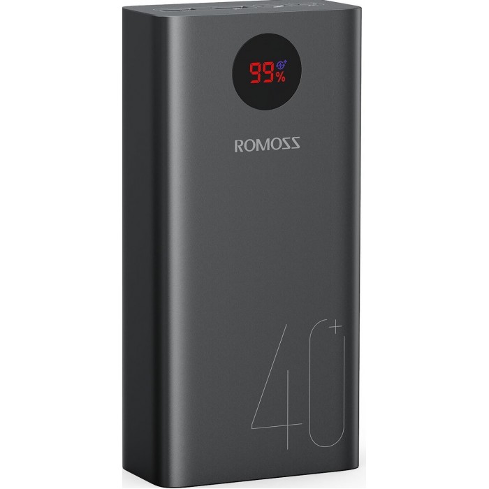 Зовнішній акумулятор Power Bank Romoss 40000mAh 18W PEA40 (PEA40-112-2A45) Black