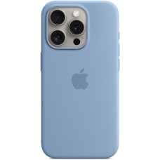 Чохол Silicone Case MagSafe &amp; SplashScreen iPhone 15 Pro Winter Blue