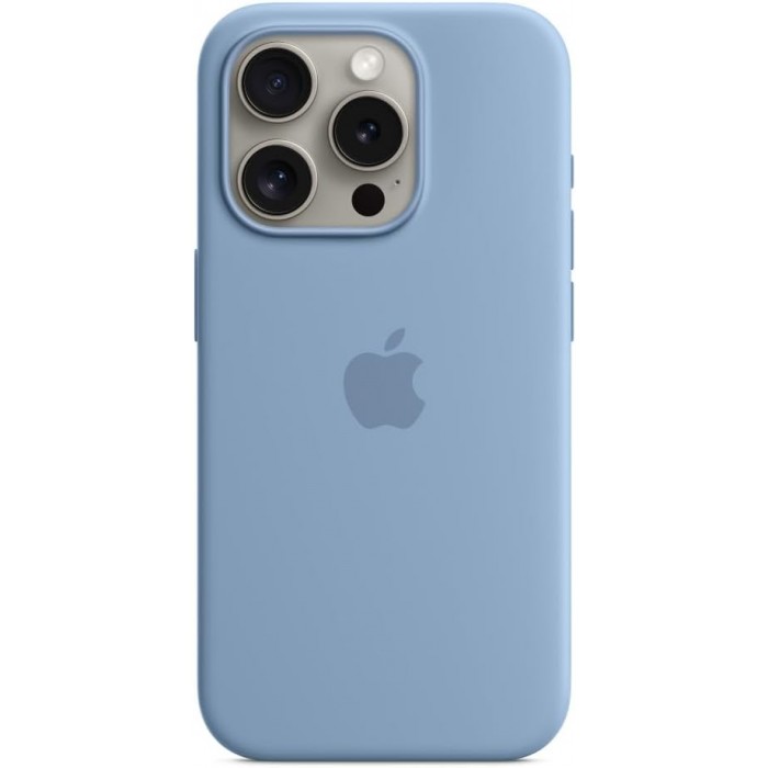 Чохол Silicone Case MagSafe &amp; SplashScreen iPhone 15 Winter Blue