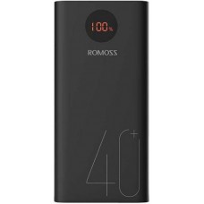 Зовнішній акумулятор Power Bank Romoss 40000mAh 18W Black (PEA40-112-2135)