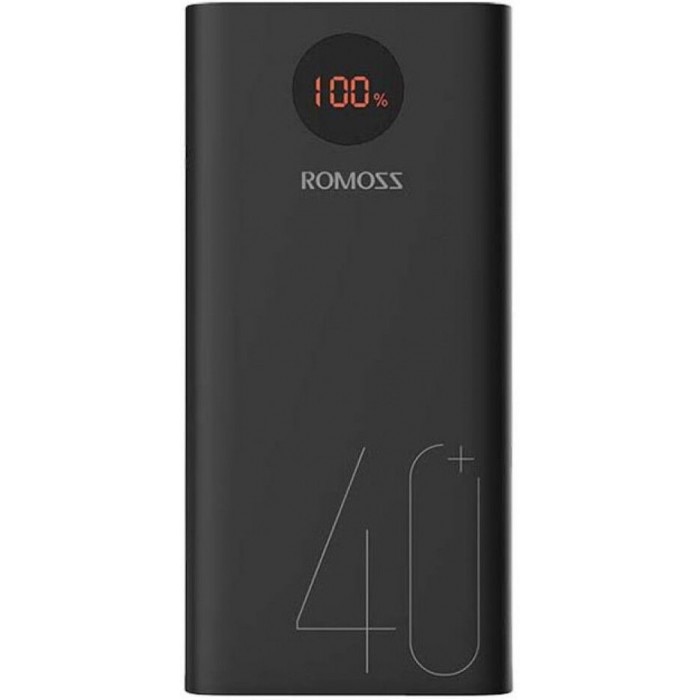 Зовнішній акумулятор Power Bank Romoss 40000mAh 18W Black (PEA40-112-2135)