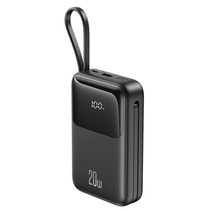 Внешний аккумулятор Power Bank XO PR234 20000mAh PD20W + QC22.5W with iP/Type-C cable Black