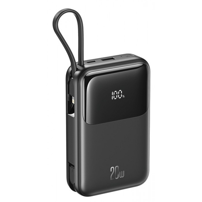 Внешний аккумулятор Power Bank XO PR234 20000mAh PD20W + QC22.5W with iP/Type-C cable Black