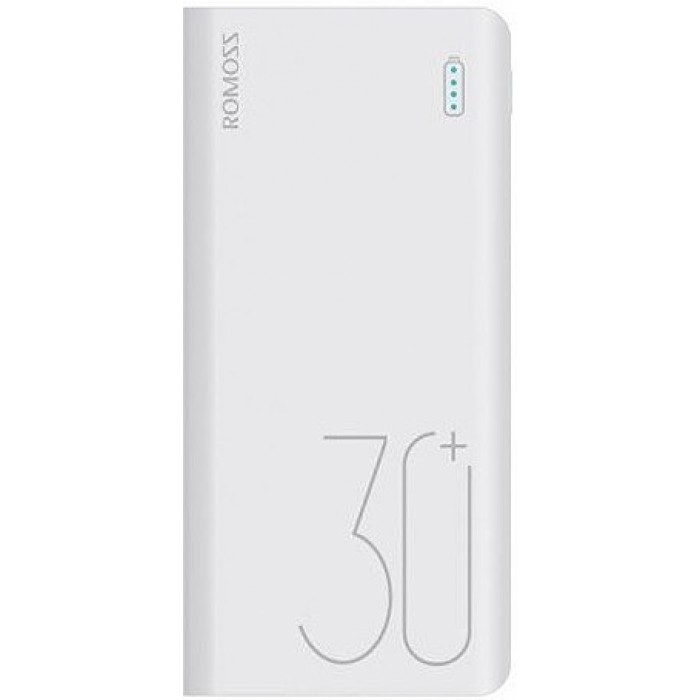 Внешний аккумулятор Power Bank Romoss Sense 8+ 30000mAh White TYPE-C (PHP30-401-02)