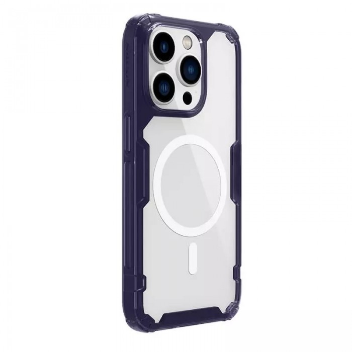 Чохол Nillkin Nature Pro Magnetic для iPhone 14 Pro Dark Purple Transparent