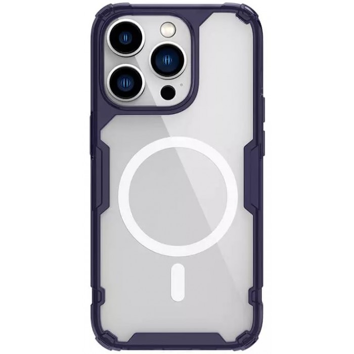 Чохол Nillkin Nature Pro Magnetic для iPhone 14 Pro Dark Purple Transparent