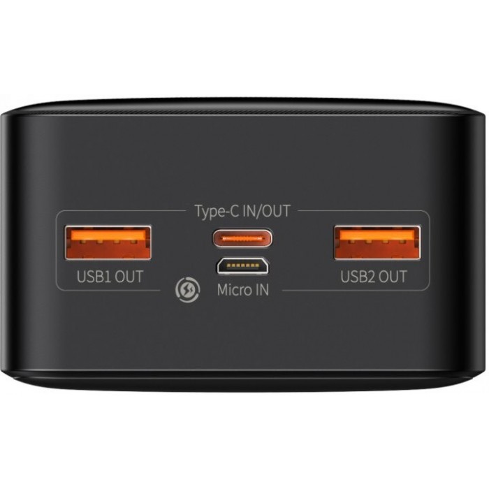 Зовнішній акумулятор Power Bank Baseus Bipow 30000mAh 20W Display Black (PPDML-N01)