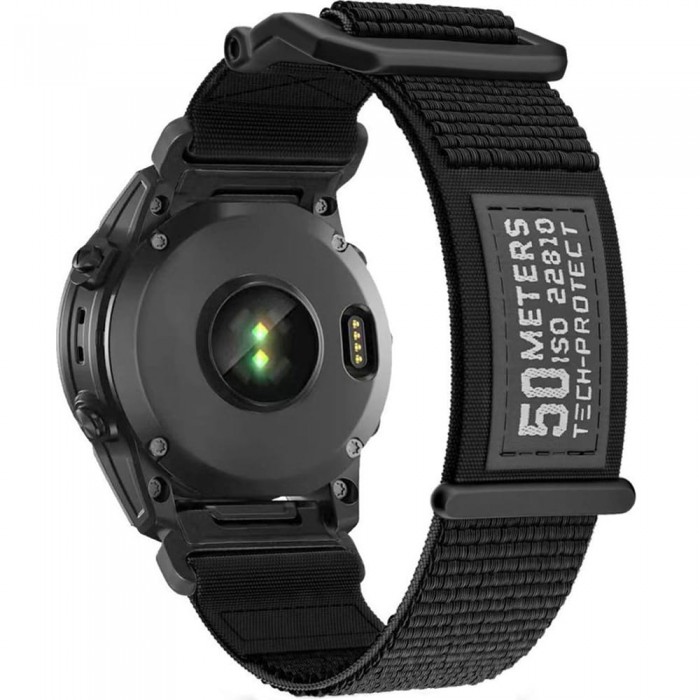 Ремінець Tech-Protect Scout для Garmin Fenix 5 | 6 | 6 Pro | 7 Black (9319456605525)