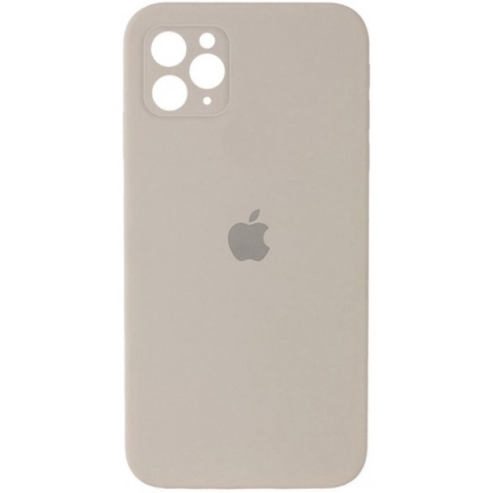 Силіконова накладка Silicone Case Square iPhone 11 Pro Max Rock Ash