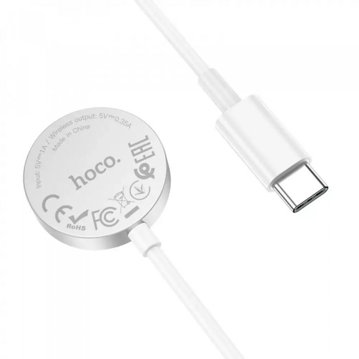 Беспроводное зарядное устройство Hoco CW39 iWatch Type-C White