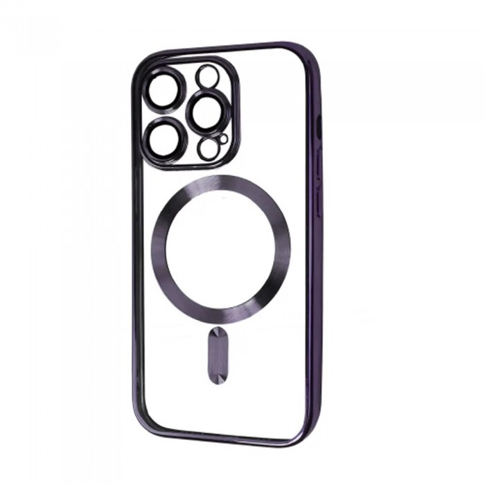 Прозорий чохол Chrome Case MagSafe для iPhone 12 Pro Max Deep Purple