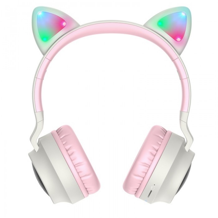 Навушники накладні Hoco W27 Cat Ear Wireless Headphones Gray